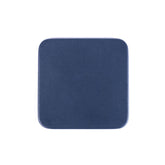 Navy Blue Leatherette Coaster, Square